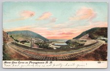 Famous Horse Shoe Curve on Pennsylvania R.R., Vintage Postcard picture