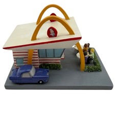 Rare NIB McDonald's Figurine Retro Restaurant Speedee Golden Arches 2004 picture