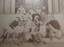 1895 YORK COLLEGE OF PA FULLY ID'D FOOTBALL TEAM COLLEGIATE INSTITUTE PHOTO picture
