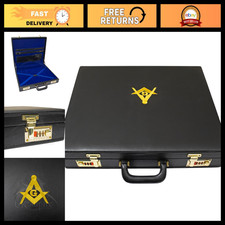 Masonic Apron Briefcase with Square Compass G Emblem - Freemason Bag & Case picture
