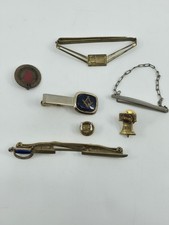 Vintage Masonic Shriners Tie Clip Pin Lot Blood Donor Liberty Bell Scimitar picture