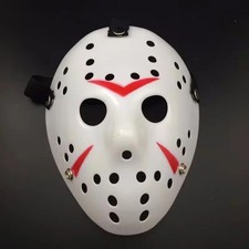 Jason Voorhees Mask | Friday the 13th Horror Scary Hockey Mask for Adults Hallow picture