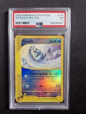 2002 POKEMON EXPEDITION #135 TOTODILE-REVERSE FOIL PSA 7 picture