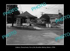 OLD LARGE HISTORIC PHOTO ARDMORE PENNSYLVANIA, BROOKLINE RAILWAY STATION c1950 picture