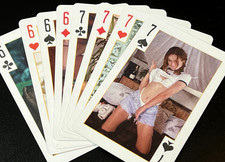 Vintage Playing Cards Deck Pin Up Women 36 Card Set Retro picture