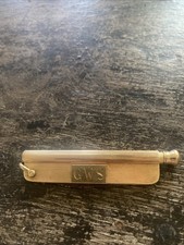 Solid Gold 14k pencil And Knife Set Keychain Real Gold picture