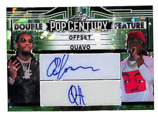 2023 Leaf Pop Century Offset & Quavo 1/5 Dual Green Auto Autograph Card Migos picture