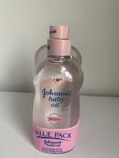 Vintage Johnson's Baby Oil 20oz + 14oz Sealed Value Pack Pink Label picture