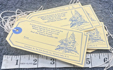 antique vintage deadstock dennison store tag labels christmas tree lot 50 usa picture