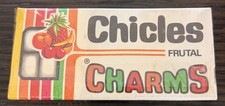 Vintage CHARMS CHICLES FRUIT GUM Cello-Sealed Pack Made In Columbia NOS RARE picture