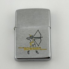 Vintage 1950-1957 Bowman Archery Chrome Zippo Lighter Advertising Promo USA picture