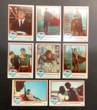 Topps 1978 Superman The Movie 8 Card Lot NM picture