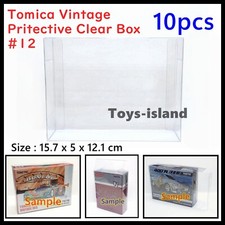 #12 Fit for TOMICA Vintage LV PROTECTIVE CLEAR PLASTIC BIG BOX 10 PCS TOMY picture