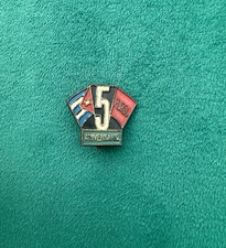 CUBA VINTAGE PSPC 5TH ANNIVERSARY CUBAN FLAG COMMUNIST ENAMEL LAPEL PIN picture