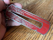 Vintage Rockford Screw Products Advertising Keychain Tool Standard Screw Gauge picture