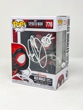 Nadji Jeter Spider-Man Miles Morales Crimson Cowl Suit #770 Signed Funko Pop JSA picture