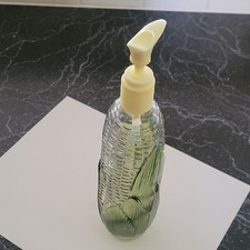 Vintage Avon Golden Harvest Corn Cob Glass Lotion/Soap Dispenser 1970’s READ picture