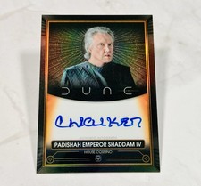 2025 Topps Chrome Dune Christopher Walked Emperor Shaddam IV Auto A-CW picture