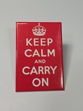United Kingdom Travel Souvenir Fridge Magnet Keep Calm and Carry On picture