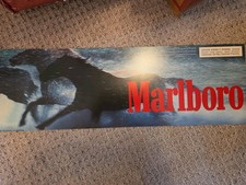 2001 Marlboro Running Horses Vinyl/Plastic Sign Single Sided 8