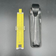 Vtg 6” Pickett All Metal Slide Ruler Model N 200 ES With Leather Case Made USA picture