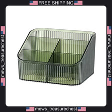 DASITON Makeup Brush Holder 5 Slots Vintage Green Vanity Organizer picture