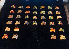 Vintage 1985 McDonald's 30th Birthday World Flags Lapel Pins picture