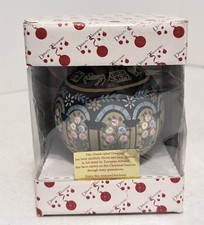 Dillards Trimmings Ornament Hand Blown Glass Merry Christmas Bulb 4