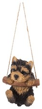 HI-LINE Hanging Yorkshire Terrier Puppy, Black picture