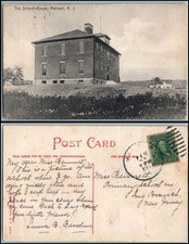 1913 The School House Mahwah NJ New Jersey postcard divided back J.H. Dederick picture