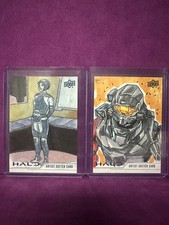2024 Upper Deck Halo Legacy Collection Sketch Card The Weapon & Spartan 1/1 picture