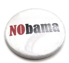 NOBAMA Anti-Obama 2008 2012 Republican Presidential Election Campaign Pin Button picture