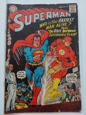 Superman 199 Flash Race Key Issue Silver Age DC Comic Book picture
