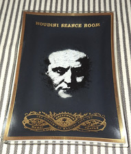 VTG HARRY HOUDINI MAGIC CASTLE SEANCE ROOM MAGICAL ARTS GLASS TRAY DISH Read picture