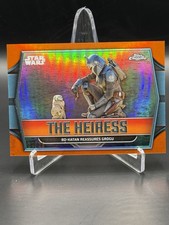 2024 Topps Chrome Star Wars Mandalorian The Heiress TH-1 Katan Grogu Orange /25 picture
