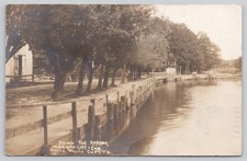 RPPC Down the Harbor Michigan City Indiana Real Photo Postcard Posted 1910 picture