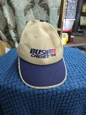 Vintage 2004 Presidential Election Bush Cheney Spalding Baseball Hat picture