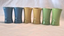 Vtg Set Of 6 Jim Beam Regal China Ceramic Shot Glasses Multi Color 1979-1982 picture