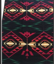 NWOT Pendleton Pine Ridge Lg Wool Blanket Reversible Aztec/ Southwestern picture