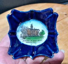 Vintage Early 1900's Howard County Court House Cresco, Iowa Souvenir Dish picture