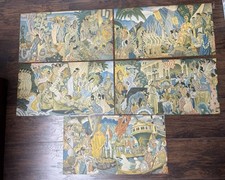 Vtg 1952 Matson Lines SS Lurline Hawaiian Dinner Menus Lot of 5 Eugene SavageArt picture