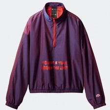 adidas x Alexander Wang Windbreaker Jacket M Half-Zip Nylon Boxy Silhouette picture