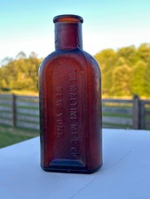 Antique 1890s Maltine Amber Medicine Bottle - The Maltine Mfg Co New York picture