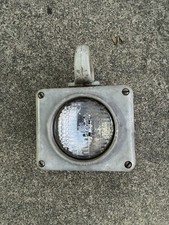 Vintage US NAVY Battle Lantern Portable Spot Light Gray Ship Sea picture