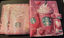 Starbucks Coffee Theme Pink Binder and A5 paper picture