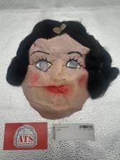 *****Happy Halloween Vintage 1930's Gauze/Buckram Snow White Halloween Mask***** picture