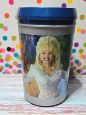 Dolly Parton 1999 Dollywood Large Plastic Travel Mug With Lid picture