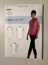 Simplicity S9045 Easy-to-sew Women's Top Sewing Pattern Contemporary Original picture