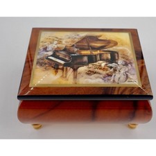Handcrafted Ercolano Italian Music Box Tennesee Waltz Lena Liu Mint picture