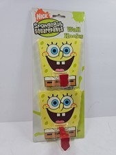 SpongeBob SquarePants 2004 Wall Hanging Hooks Rare Sealed Nickelodeon Mount picture